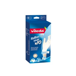 VILEDA DISPOSABLE GLOVES MULTI ( SMALL / MEDIUM ) 