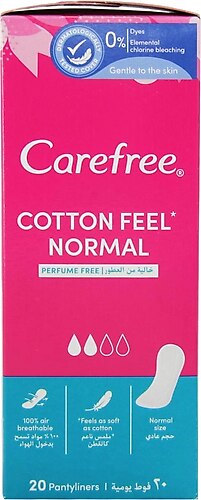 Carefree  Cotton Normal 20 Pantyliners